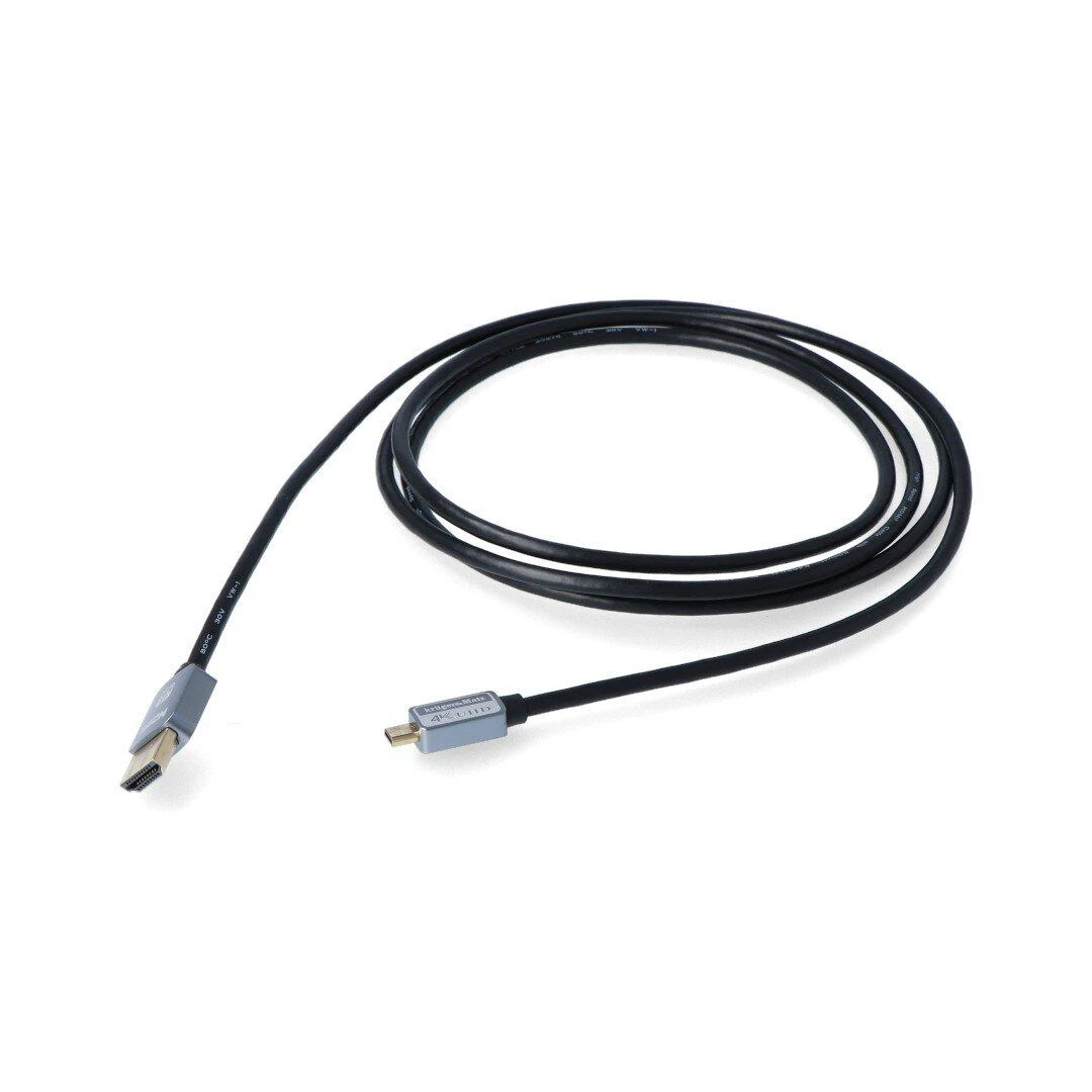 Kruger & Matz MicroHDMI kabelis su metalinėmis jungtimis