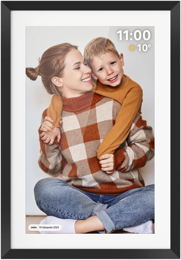 Kruger & Matz skaitmeninis nuotraukų rėmelis FRAMEO WiFi 10.1" su foniniu apšvietimu