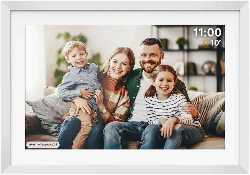 Kruger & Matz skaitmeninis nuotraukų rėmelis FRAMEO WiFi 10.1" su foniniu apšvietimu