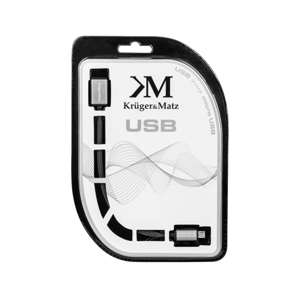 Kruger & Matz USB - micro USB kabelis 1m