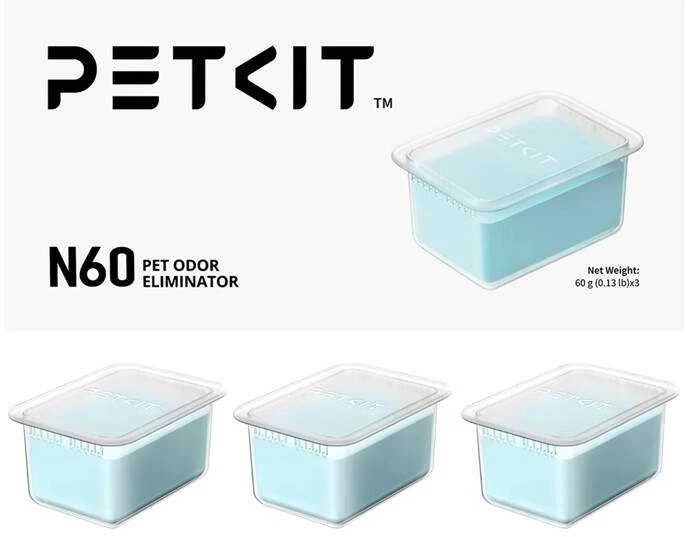 PetKit kvapų naikintojas N60, skirtas Petkit PUROBOT ULTRA kraiko dėžutei (3 vnt.)