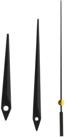 Oem Laikrodžio rodyklės – juodos – 100/93/70 mm – Keičiamų rodyklių rinkinys