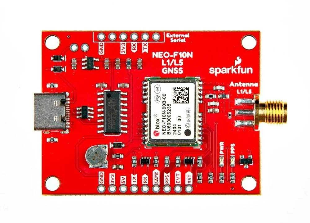 GNSS modulis NEO-F10N su USB-C ir SMA jungtimis