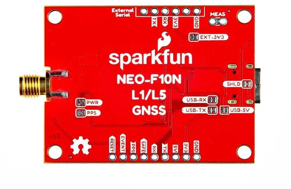 SparkFun NEO-F10N modulis su SMA jungtimi