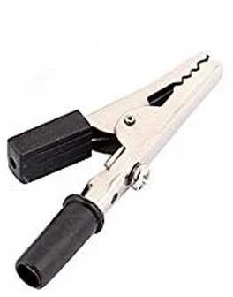 Oem Laboratorinis krokodilo segtukas - NH029 - neizoliuotas - juodas - 51mm