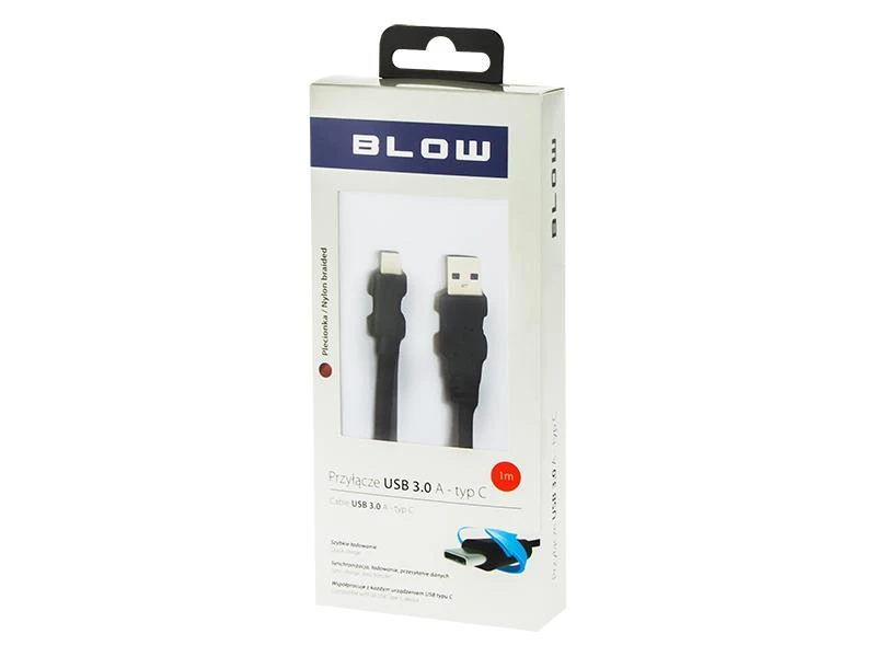 Blow Kabelis 3.0A - C 1m - Juodas