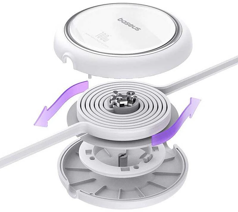 Laidas iš USB-C į USB-C Baseus Free2Draw, PD, 100 W, 1 m (baltas)