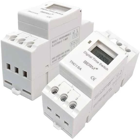 Oem Laiko programuotojas DIN bėgiui - 220V - THC15A - Laikmatis