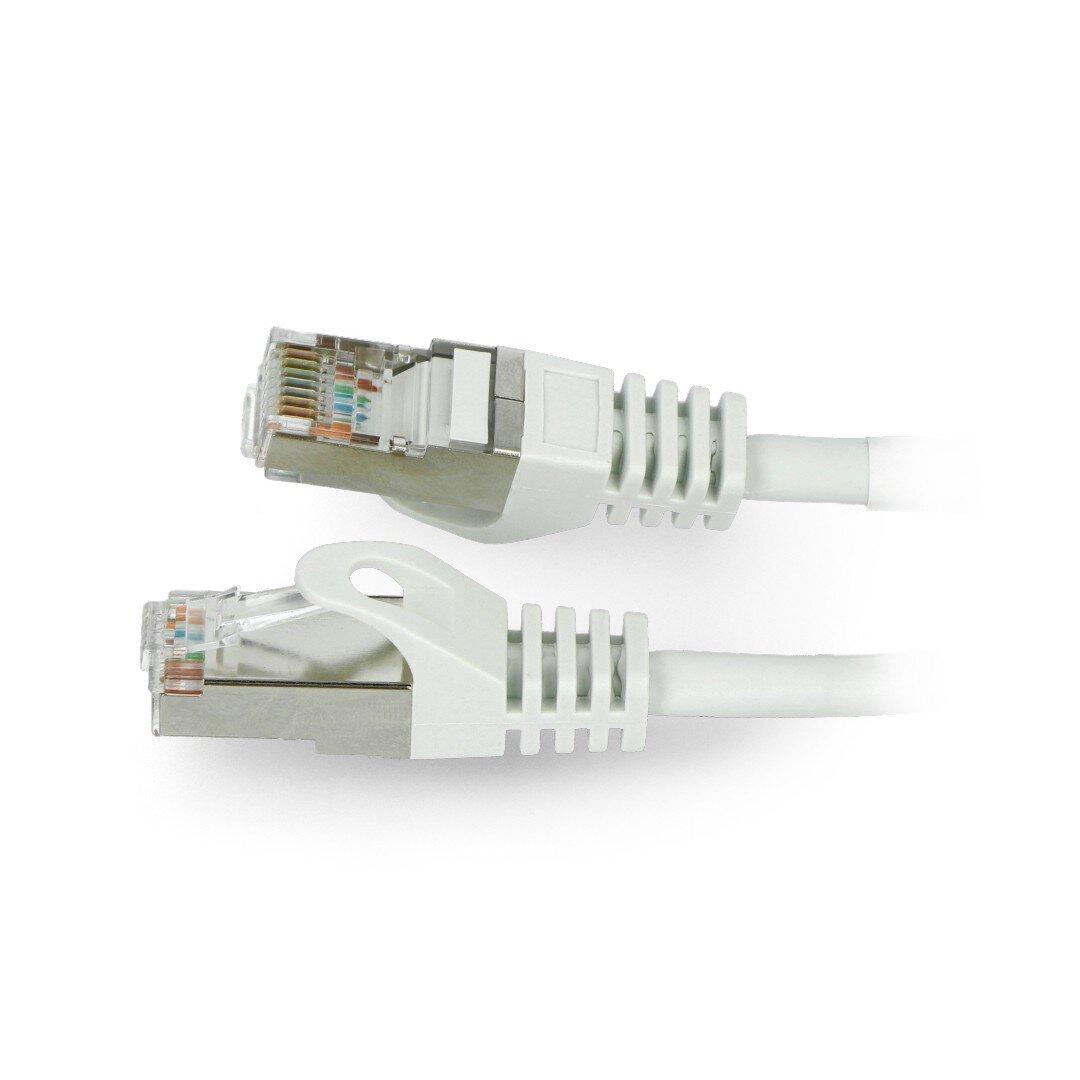 LANBERG patchcord kat.5e 30m FTP pilka