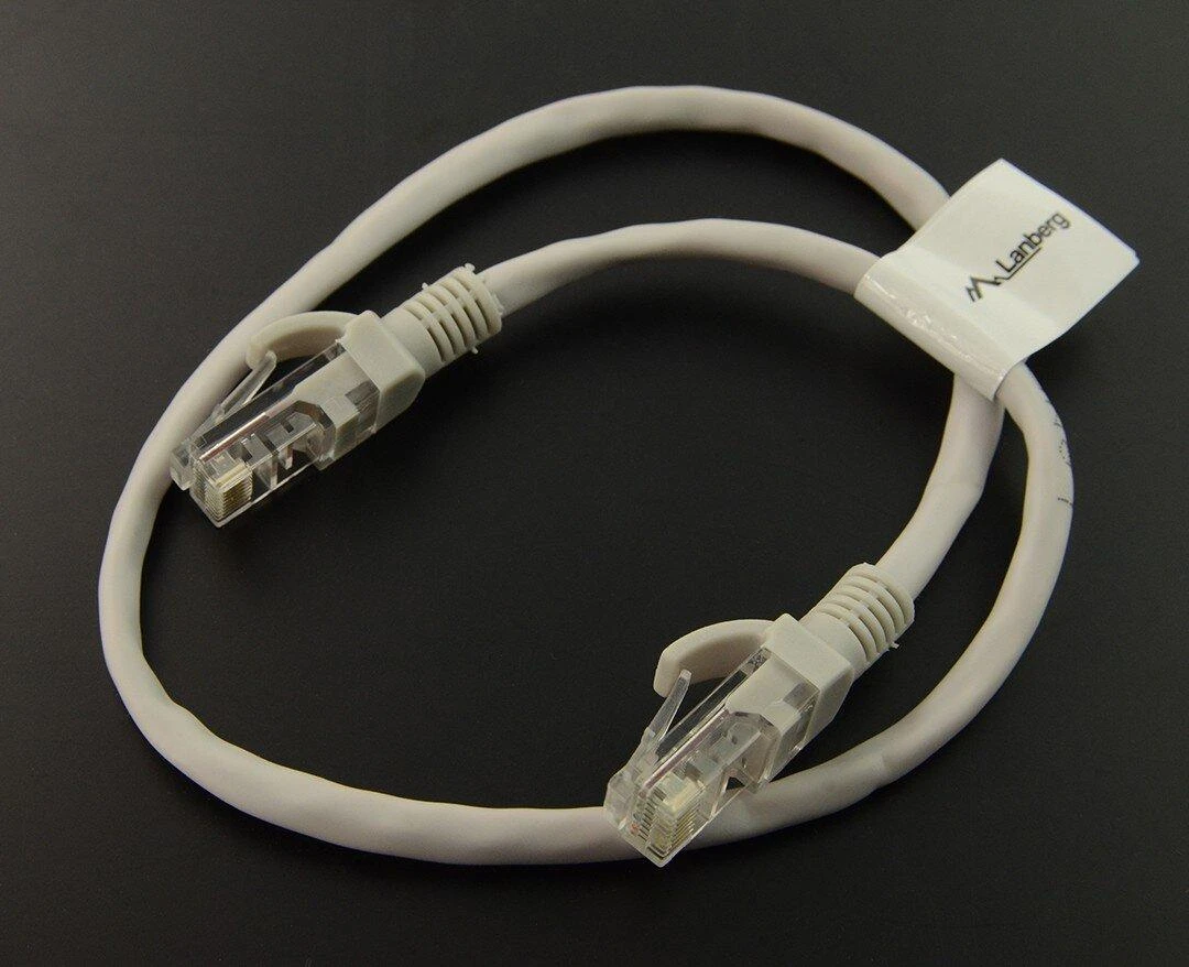 LANBERG PCU5-10CC-0050-S Patchcord RJ45 kat. 5e UTP 0.5m pilkas