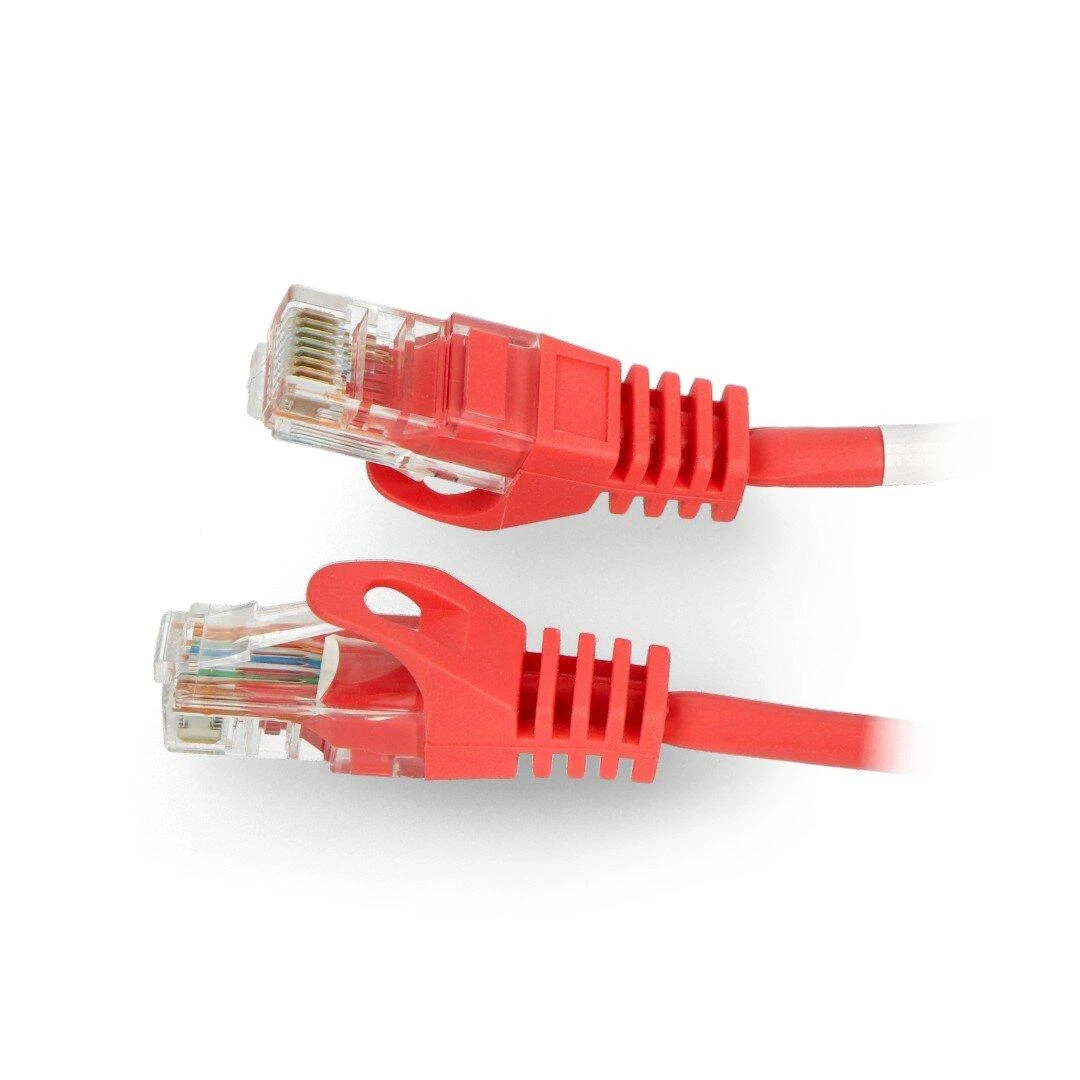 LANBERG patchcord kat.5e 30m raudona