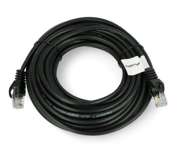 LANBERG PCU5-10CC-1000-BK Patchcord RJ45 kat. 5e UTP 10m judas