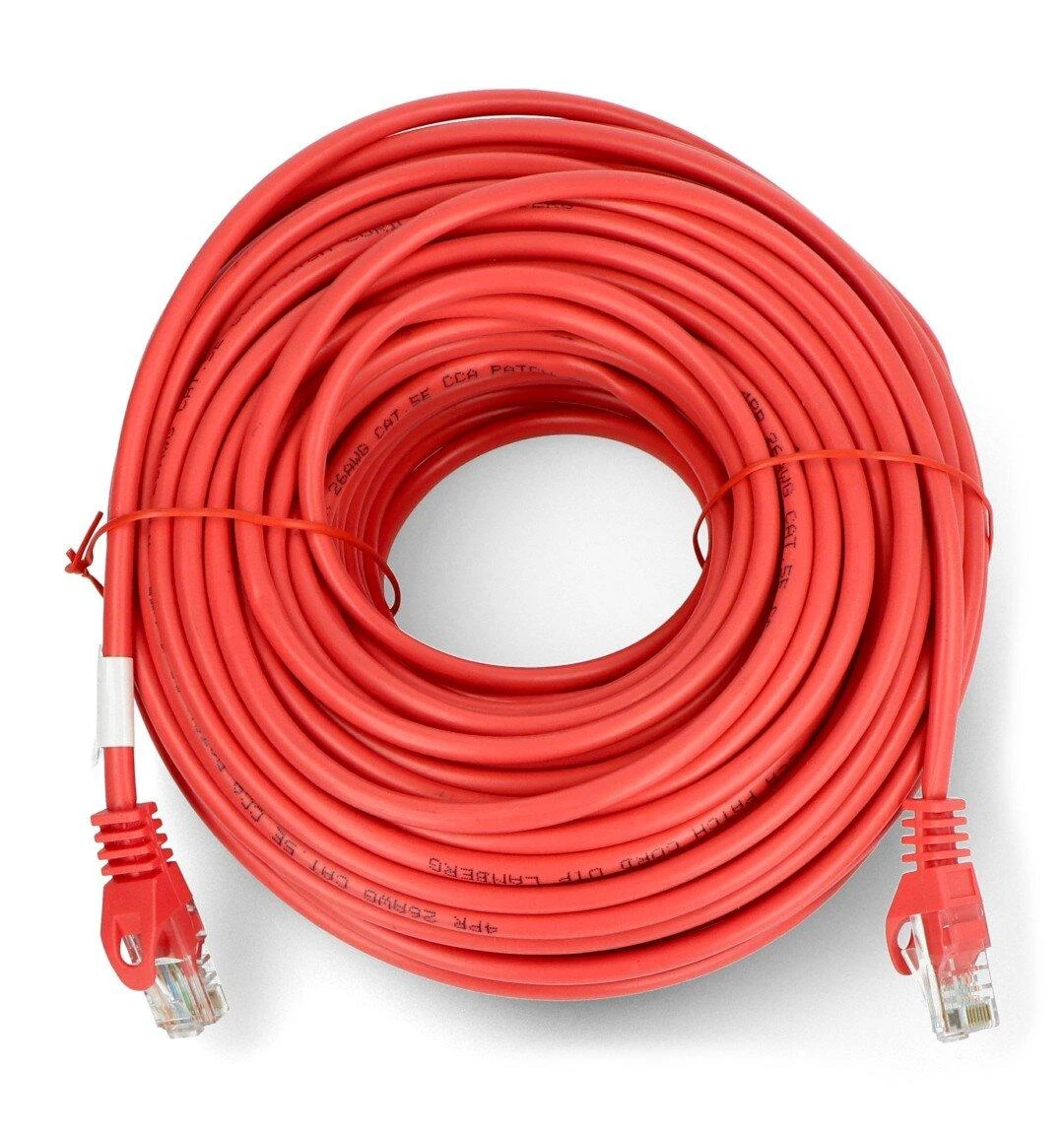 LANBERG patchcord kat.5e 30m raudona