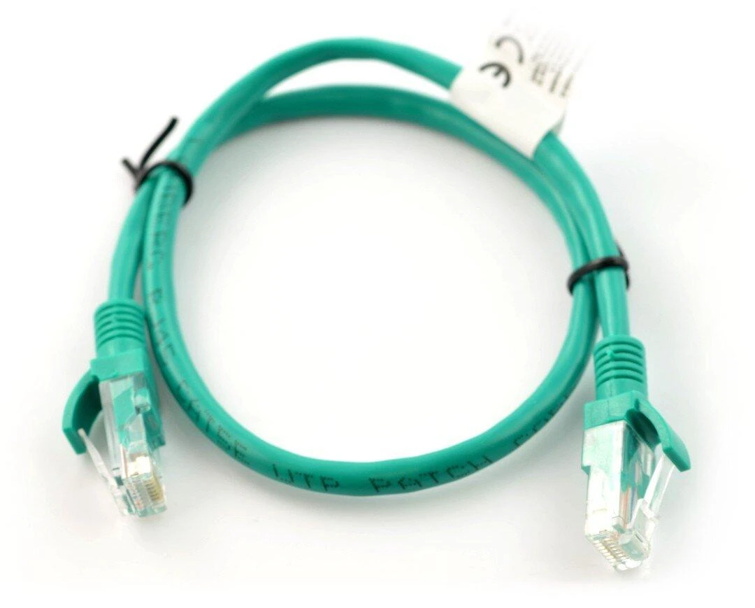 LANBERG PCU5-10CC-0050-G Patchcord RJ45 kat. 5e UTP 0,5m žalia