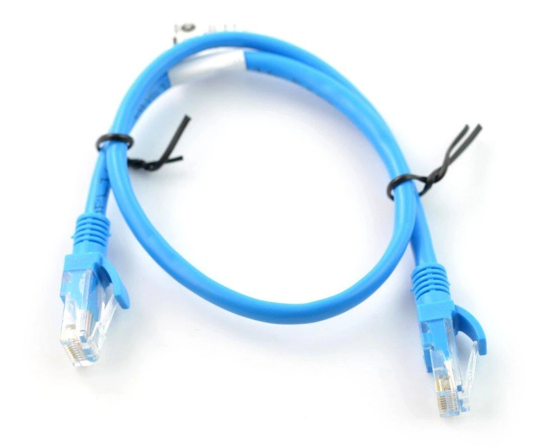 LANBERG PCU5-10CC-0025-B Patchcord RJ45 kat. 5e UTP 0,25m mėlyna