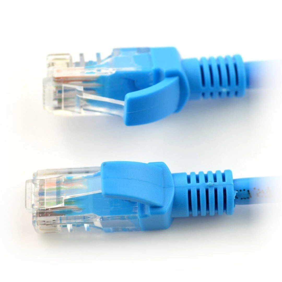 LANBERG PCU6-10CC-0050-B Patchcord RJ45 kat. 6 UTP 0,5 m mėlyna