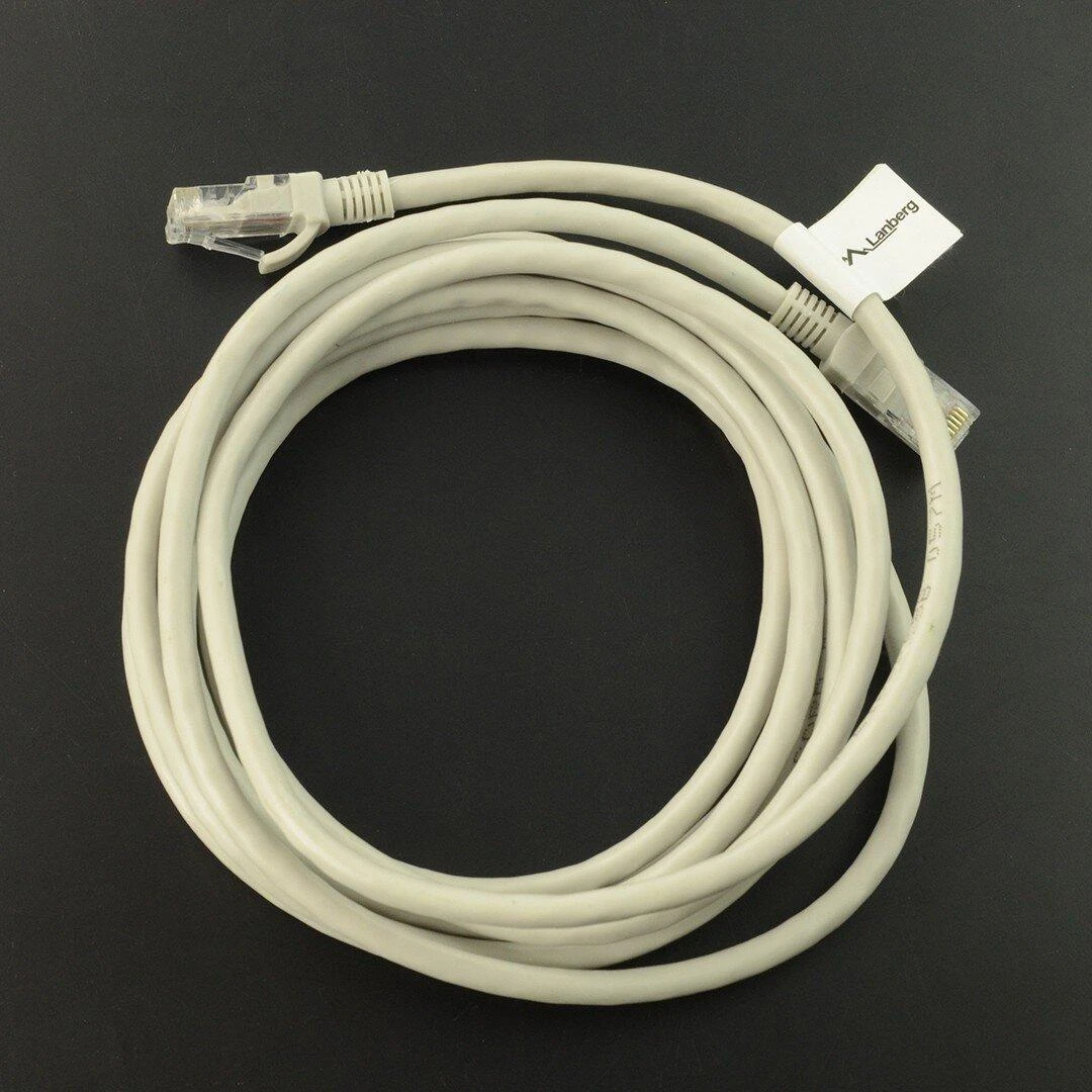 LANBERG PCU6-10CC-0300-S Patchcord RJ45 kat. 6 UTP 3m pilkas