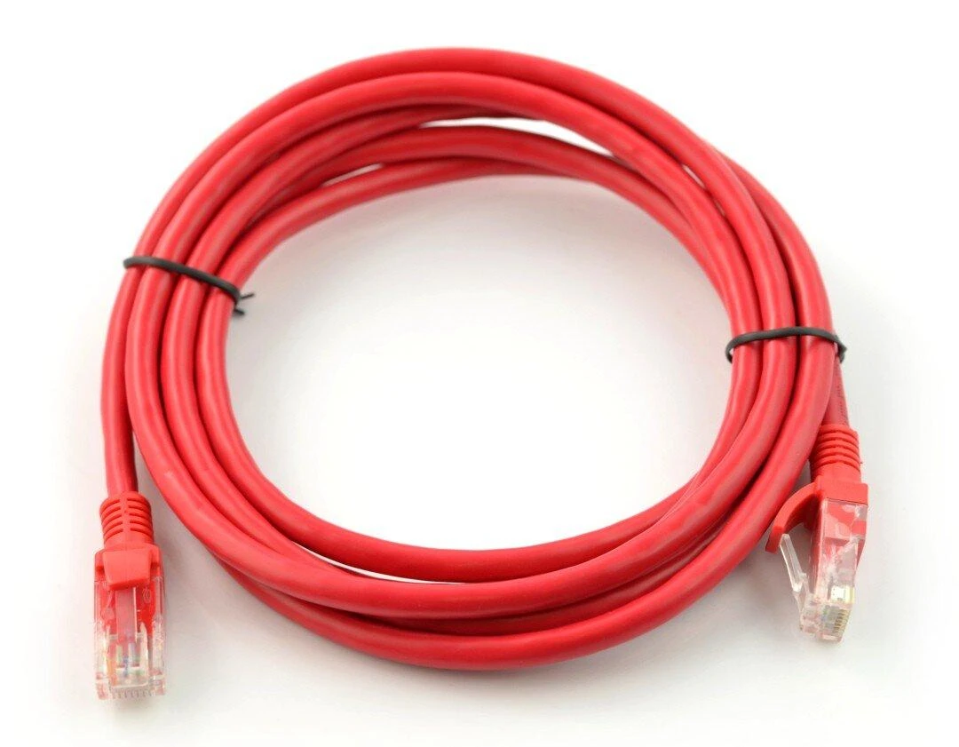 LANBERG PCU6-10CC-0200-R Patchcord RJ45 kat. 6 UTP 2m raudona