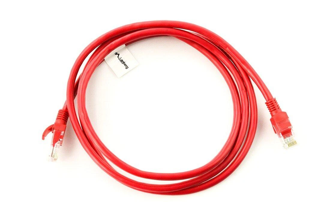 LANBERG PCU6-10CC-0150-R Patchcord RJ45 kat. 6 UTP 1,5 m raudona