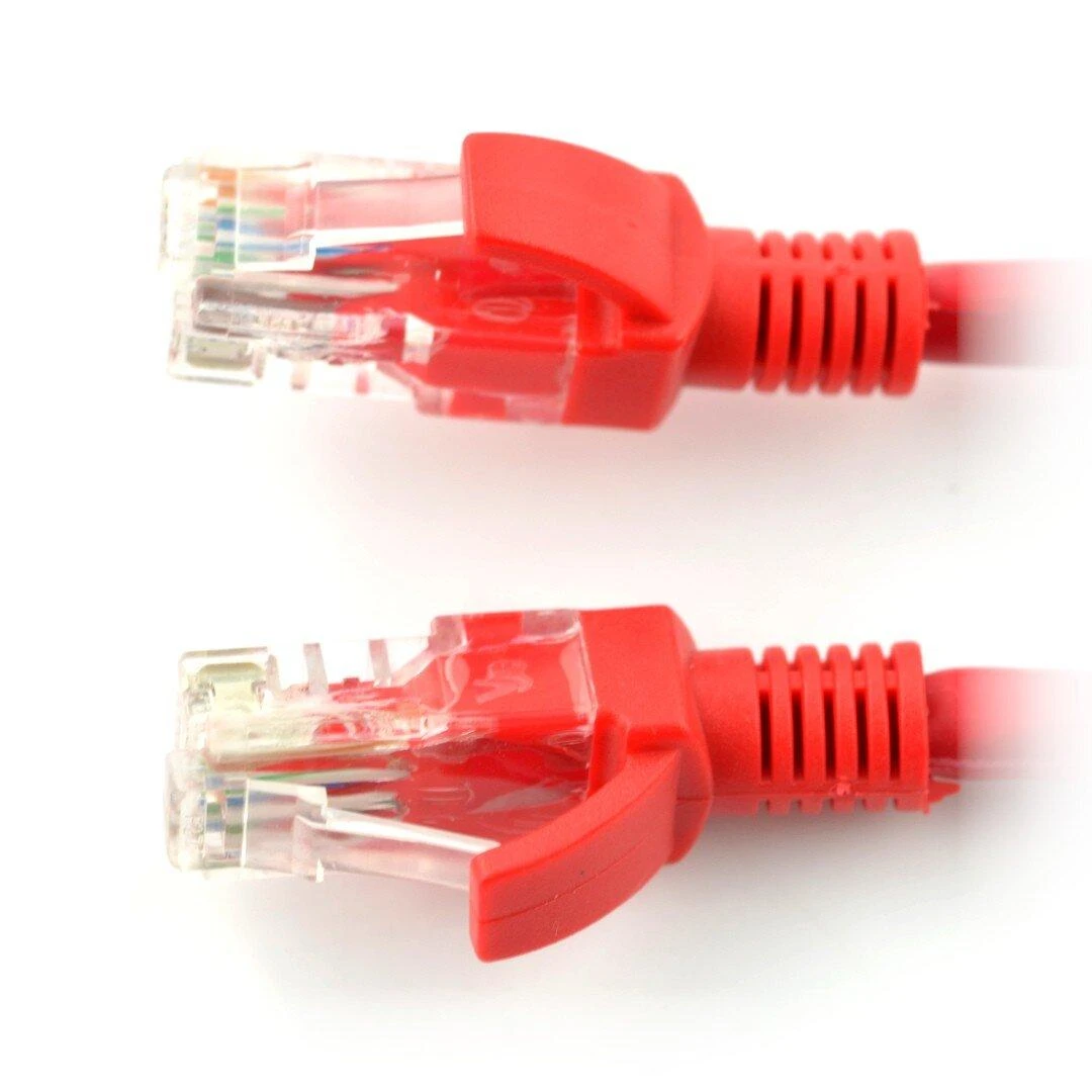 LANBERG PCU6-10CC-0150-R Patchcord RJ45 kat. 6 UTP 1,5 m raudona