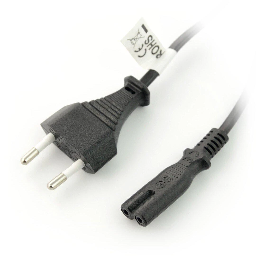 LANBERG CA-C7CA-10CC-0018-BK maitinimo kabelis EURO CEE 7/16->C7 1.8m