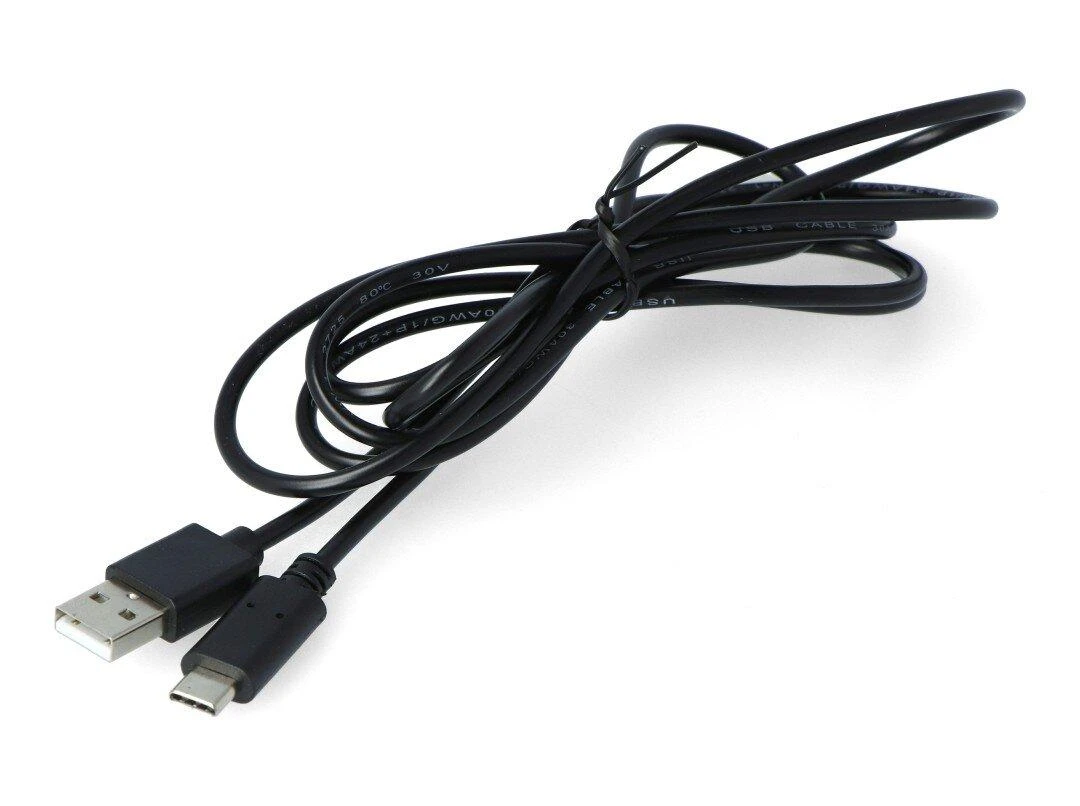 LANBERG CA-USBO-10CC-0018-BK cable USB 2.0 Type-C M -AM 1.8m juodas