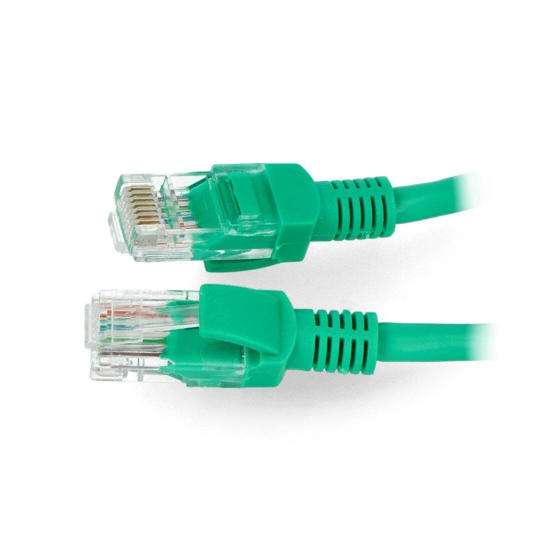 LANBERG PCU5-10CC-0025-G Patchcord RJ45 kat. 5e UTP 0,25m žalias