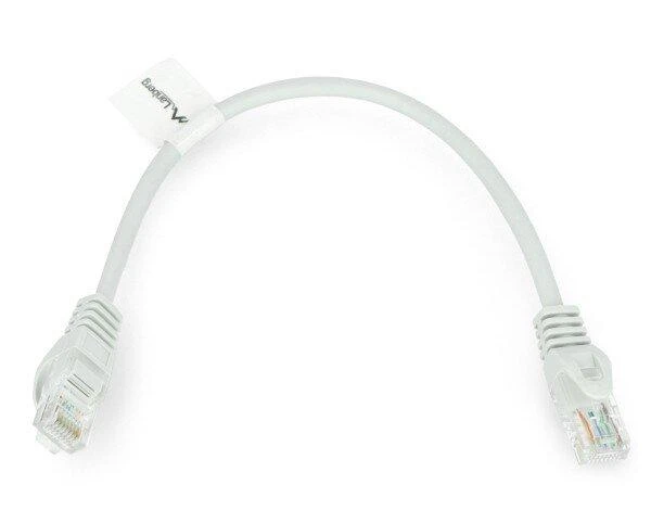 LANBERG PCU5-10CC-0025-S Patchcord RJ45 kat. 5e UTP 0.25m pilkas