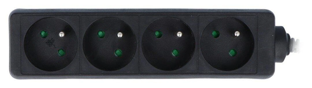 LANBERG PS0-04E-0150-BK 1.5M Juodas 4X 230V Lanter EXTENSION PL. CABLE FROM FULL COPPER