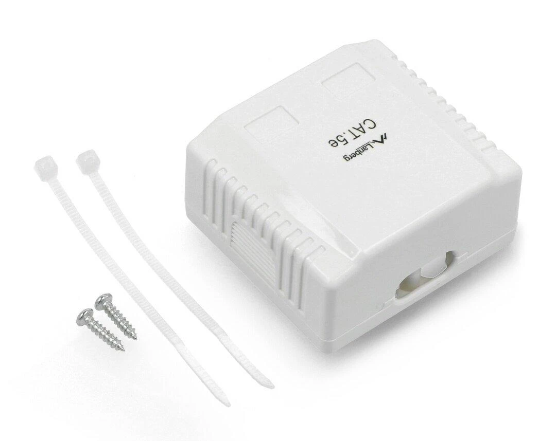 LANBERG OS5-0002-W FTP Data Box 2 prievadų RJ45 ekranuotas kat. 5E