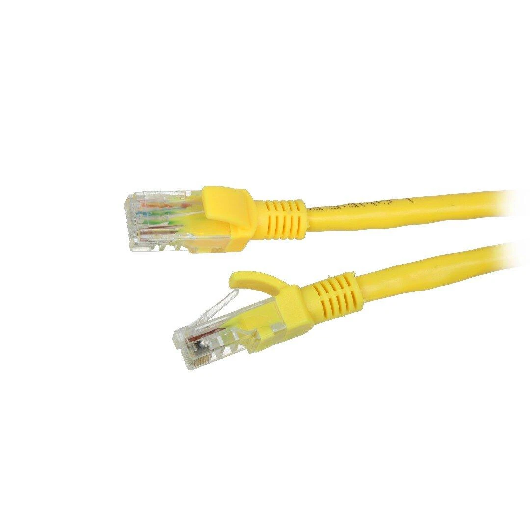 LANBERG PCU6-10CC-0500-Y Patchcord RJ45 kat. 6 UTP 5m geltona