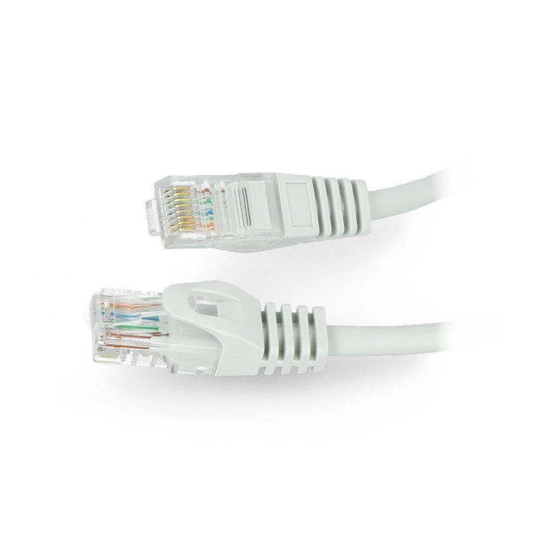 LANBERG patchcord kat.5e 30m pilkas