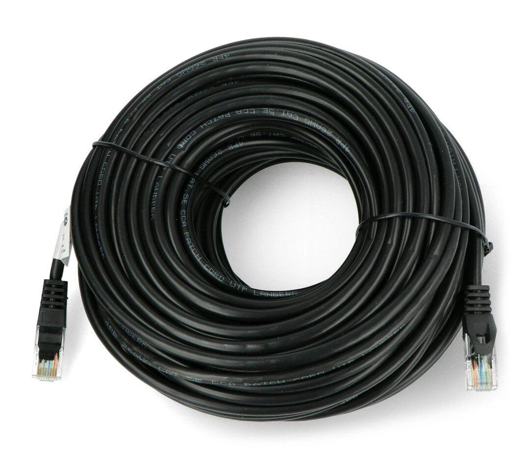 LANBERG patchcord kat.5e 30m juodas