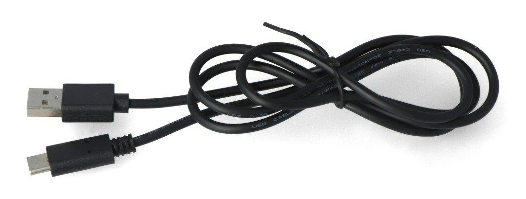 LANBERG CA-USBO-10CC-0010-BK kabelis USB 2.0 Type-C M -AM 1m juodas