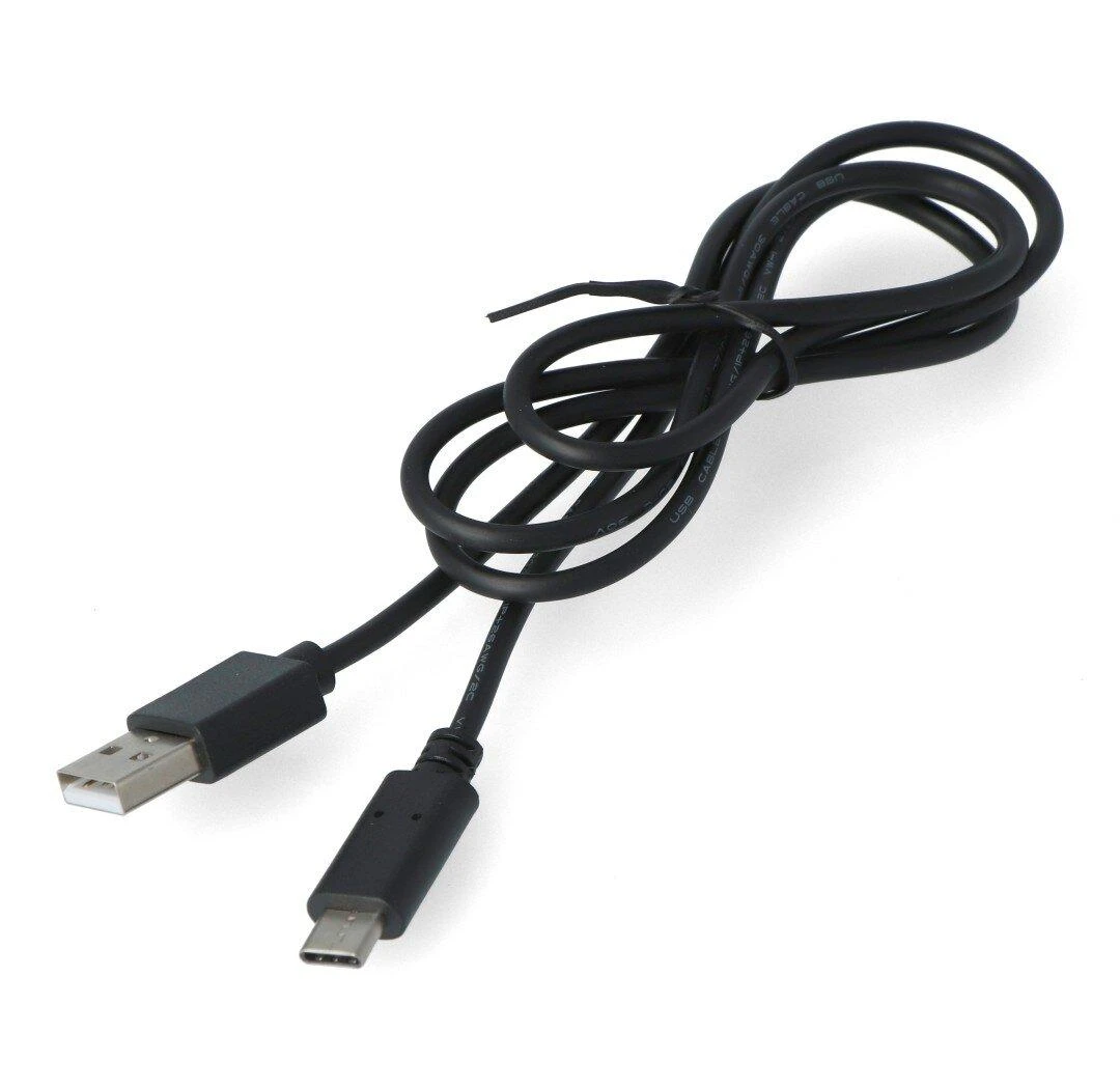 LANBERG CA-USBO-10CC-0010-BK kabelis USB 2.0 Type-C M -AM 1m juodas