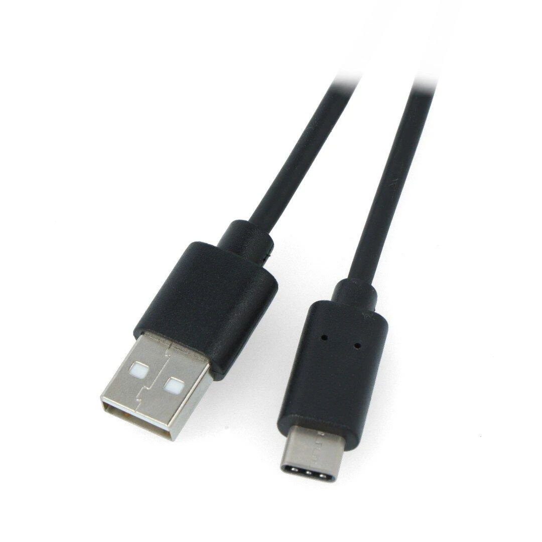 LANBERG CA-USBO-20CU-0010-BK laidas USB-C M A M 2.0 QC 3.0 1m Juodas