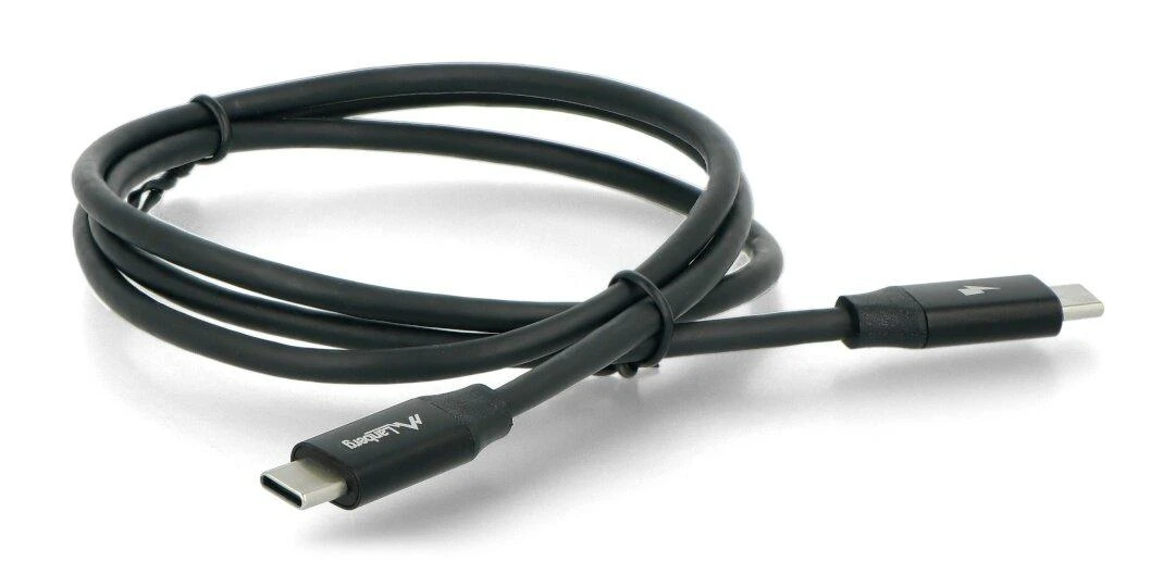 LANBERG USB-C M/M 2.0 laidas 1m Quick Charge 4.0 juodas