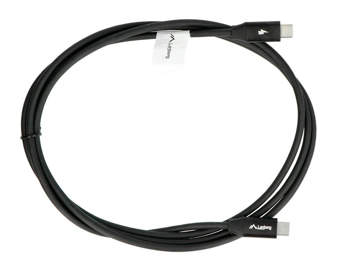 LANBERG USB-C M/M 2.0 laidas 1.8m Quick Charge 4.0 juodas