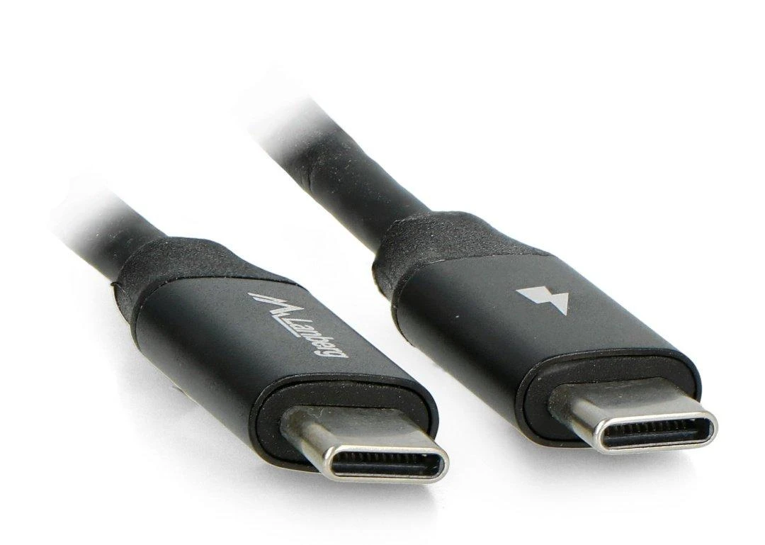 LANBERG USB-C M/M 2.0 laidas 1.8m Quick Charge 4.0 juodas