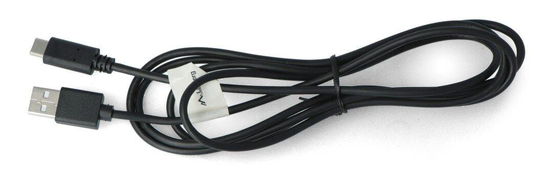 LANBERG CA-USBO-20CU-0018-BK laidas USB-C M A M 2.0 QC 3.0 1.8m Juodas