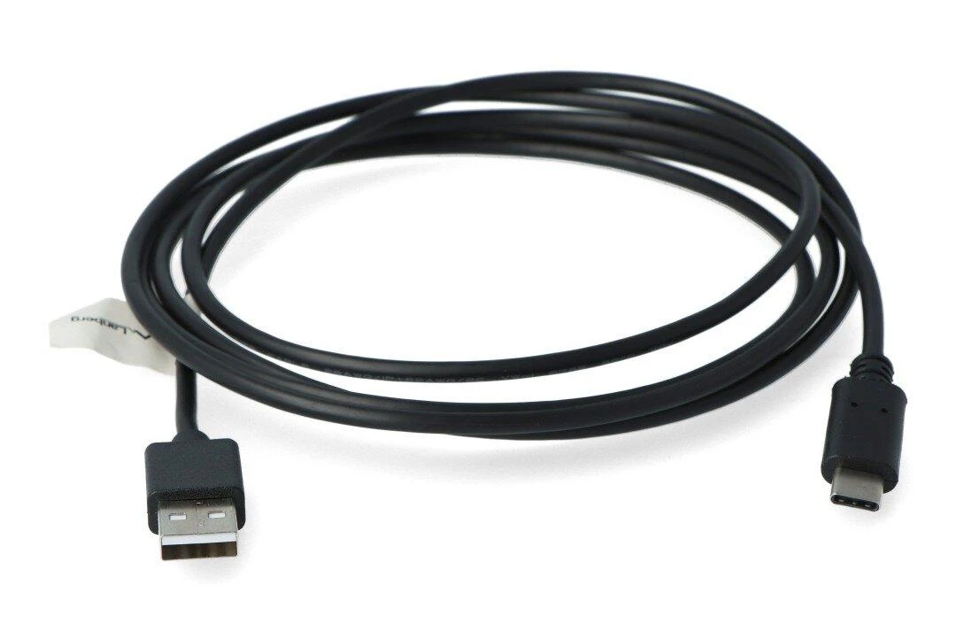 LANBERG CA-USBO-20CU-0018-BK laidas USB-C M A M 2.0 QC 3.0 1.8m Juodas