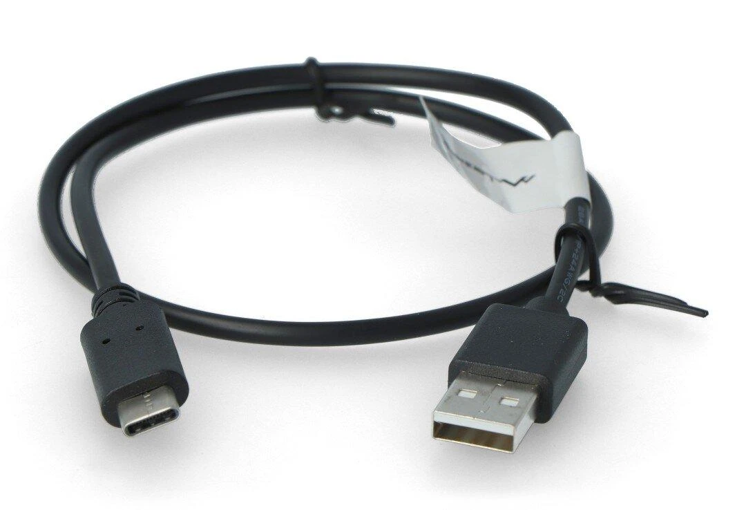 LANBERG CA-USBO-10CU-0005-BK laidas USB-C M A M 2.0 0.5M Juodas