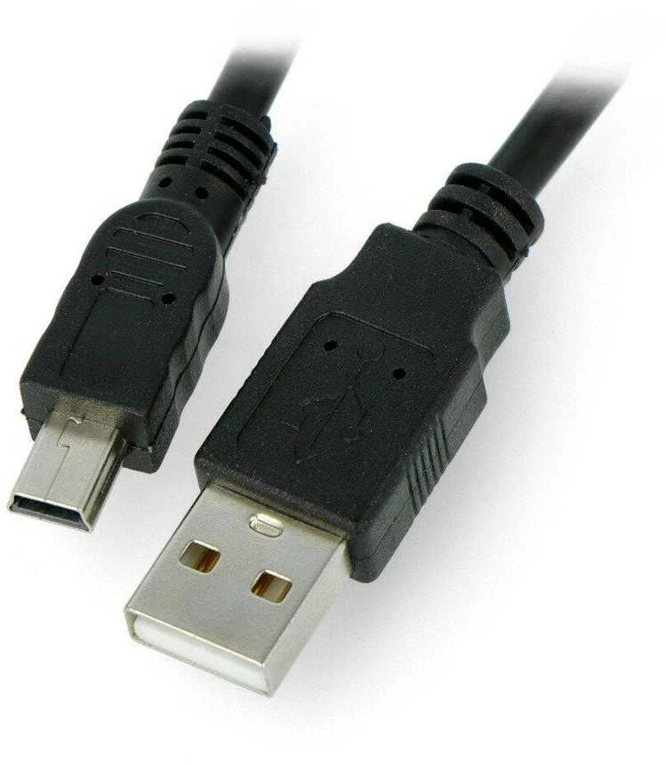 LANBERG CA-USBK-10CC-0018-BK cable USB 2.0 mini AM-BM5P 1.8m juodas