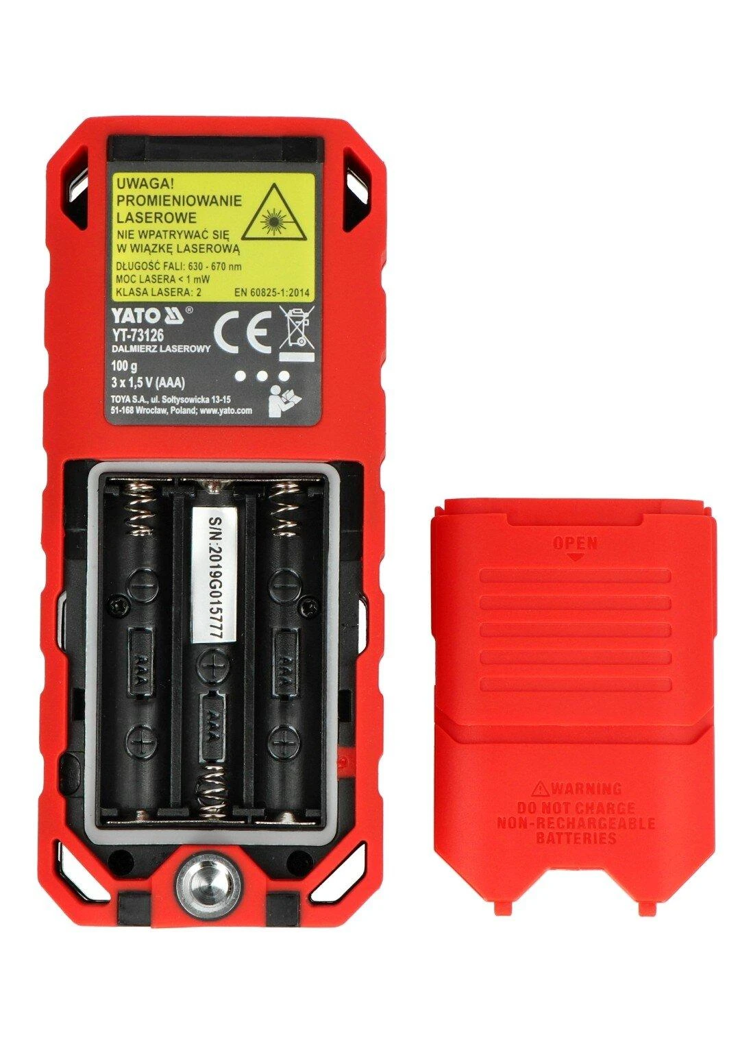 Tolimatis lazeris YATO YT-73126 (40 m)