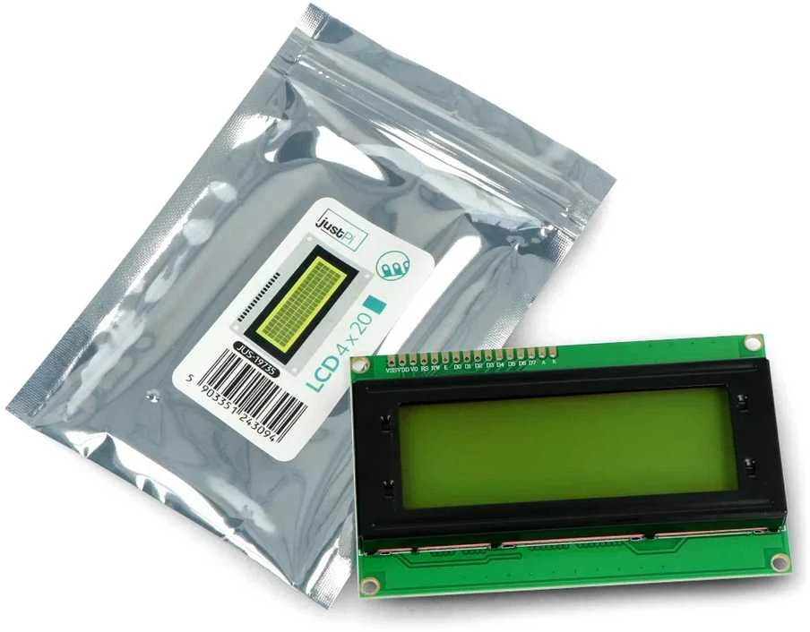 Žalias 4x20 LCD ekranas su pakuote