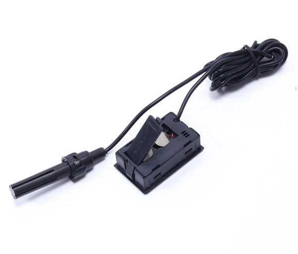 Oem LCD higrometras ir termometras su zondu korpuse