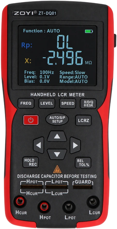 LCR matuoklis su ESR matavimu - 100kHz - ZOYI ZT-DQ01