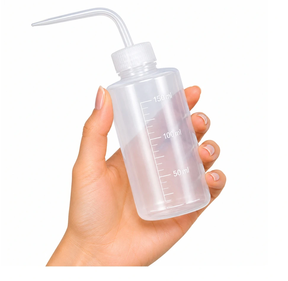 LDPE 250 ml ploviklio buteliukas – skysčio dozatorius naudojimo vietoje