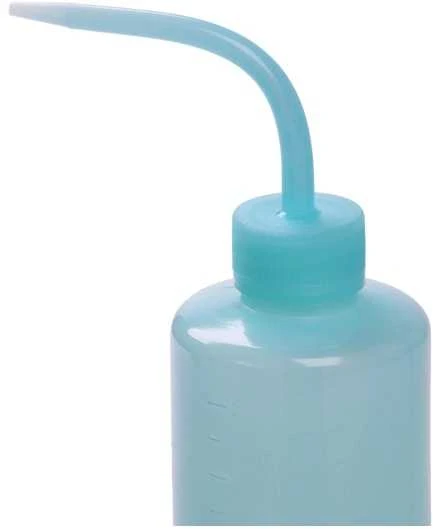 Žydras 250 ml plovimo buteliukas su lenktu snapeliu