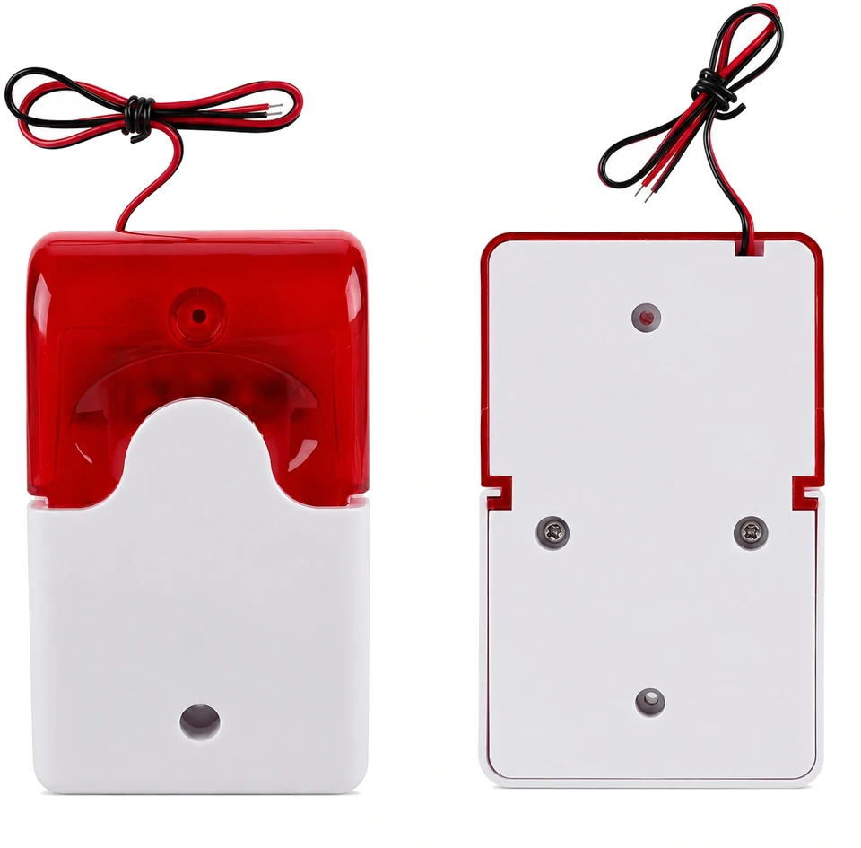 LED 12v raudonas lipnus gaidžio įspėjamasis žibintas